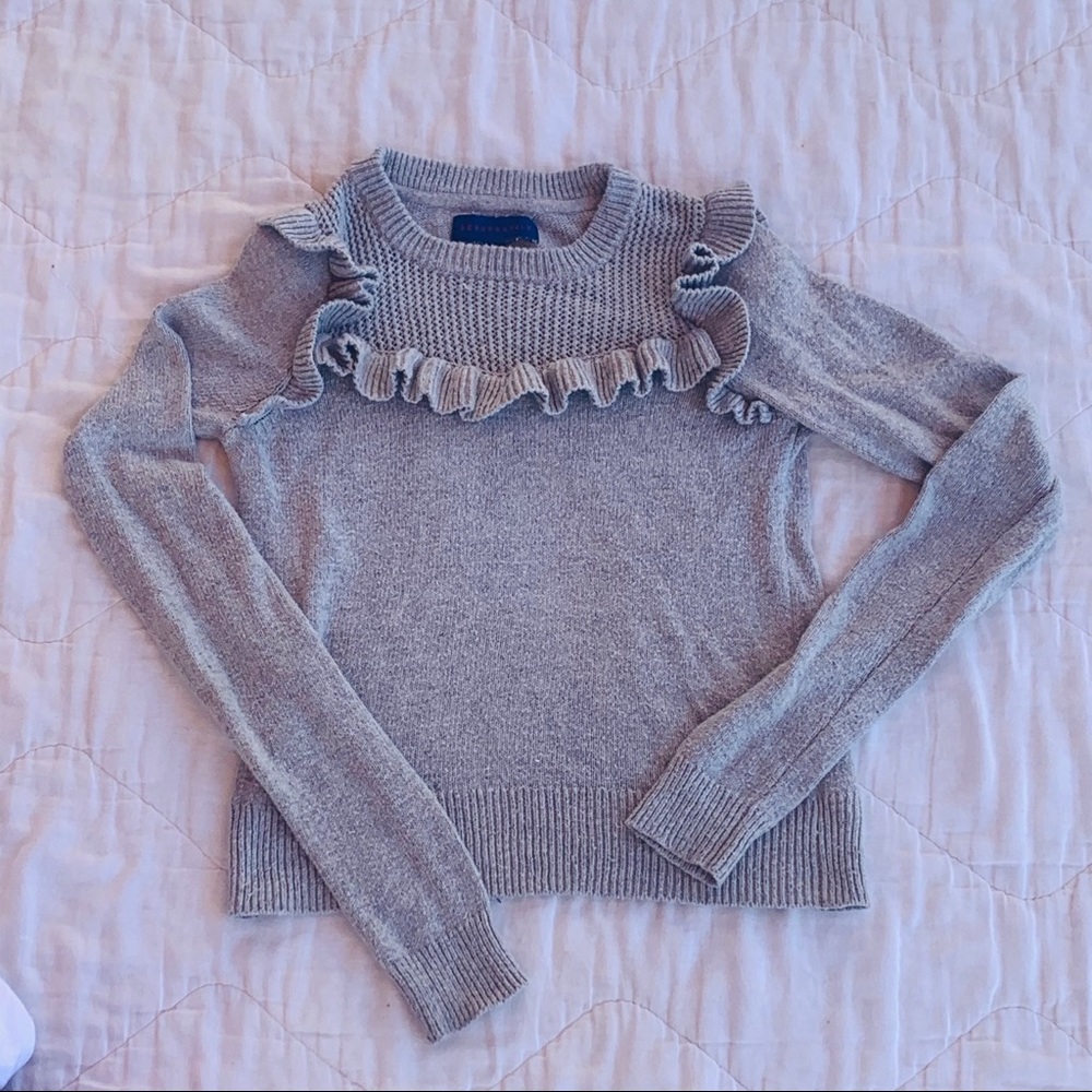 Aeropostle Gray Cropped Sweater